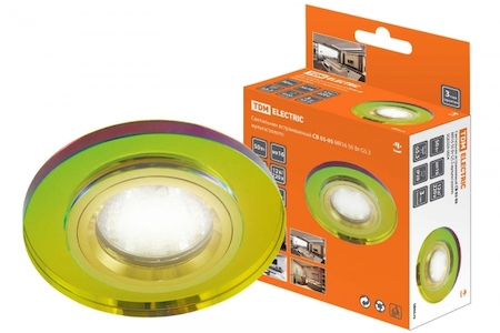 TDM ELECTRIC SQ0359-0054 Светильник встраиваемый СВ 03-05 MR16 50Вт G5.3 мульти/золото TDM